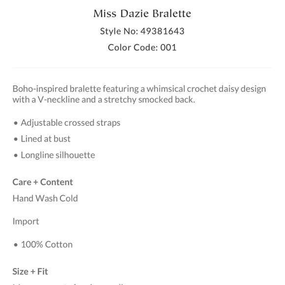 free people miss dazie bralette - Picture 2 of 10